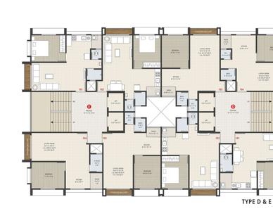 Image of 830 Sq.ft 1 BHK Apartment / Flat for sale in Nova Galaxy, Palanpur, Surat for Rs. 3500000