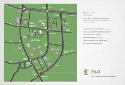 Image of 1200 Sq.ft 3 BHK Apartment / Flat for sale in Carve Homes The Palm, Sargasan, Gandhinagar for Rs. 12000000