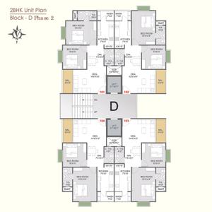 Image of 1170 Sq.ft 2 BHK Apartment / Flat for sale in Eklingji Radhe Elegance, Sanand, Ahmedabad for Rs. 3800000