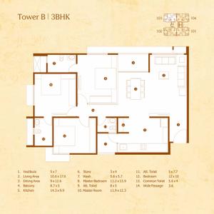 Image of 3294 Sq.ft 4 BHK Apartment / Flat for sale in Kailash Rejoice 2, Nana Chiloda, Ahmedabad for Rs. 12500000