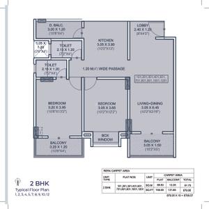 Image of 1050 Sq.ft 2 BHK Apartment / Flat for sale in Varad Pushp Vatika, Kondhwa, Pune for Rs. 8500000