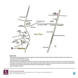 Image of 1187 Sq.ft 2 BHK Apartment / Flat for sale in Safal Sameep, South Bopal, Ahmedabad for Rs. 6500000