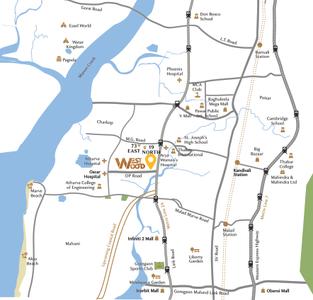 Image of 606 Sq.ft 1 BHK Apartment / Flat for sale in Dimple Westwood 2, Kandivali West, Mumbai for Rs. 11400000
