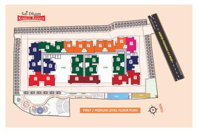 Image of 800 Sq.ft 2 BHK Apartment / Flat for sale in Saidham Kohlis Avenue, Mira Patti, Allahabad for Rs. 5811313