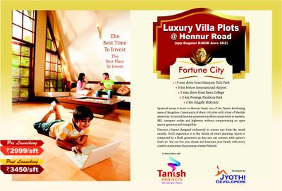 Image of 1200 Sq.ft Residential Plot / Land for sale in Tanish Fortune City, Bagalur, Bengaluru for Rs. 7800000
