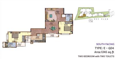 Image of 1300 Sq.ft 2 BHK Apartment / Flat for sale in Raja Prakruthi Phase 2, Jayanagar, Bengaluru for Rs. 19100000