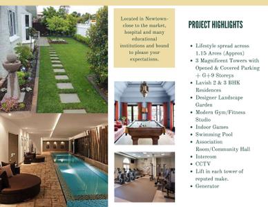 Image of 1142 Sq.ft 3 BHK Apartment / Flat for sale in Gurukul Heights, New Town, Kolkata for Rs. 10400000