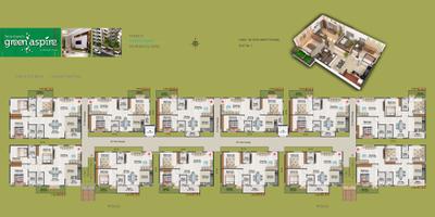 Image of 1144 Sq.ft 2 BHK Apartment / Flat for sale in Tetra Grand Green Aspire, Sampigehalli, Bengaluru for Rs. 7700000