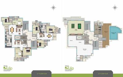 Image of 1200 Sq.ft 2 BHK Apartment / Flat for sale in Crescent Tulip, Koombara, Kozhikode for Rs. 8500000