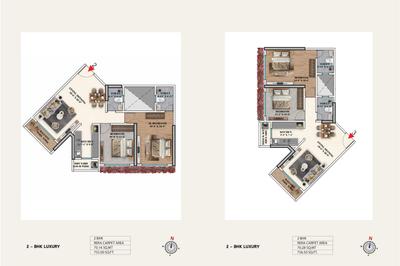 Image of 1300 Sq.ft 3 BHK Apartment / Flat for sale in Tristar BC Corp Avita, Bandra East, Mumbai for Rs. 40000000