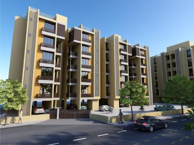 Image of 1260 Sq.ft 2 BHK Apartment / Flat for sale in Binori Sonnet, Bopal, Ahmedabad for Rs. 7000000