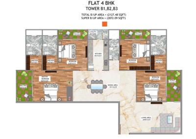 Image of 496 Sq.ft 1 BHK Apartment / Flat for sale in Samdariya New Gorakhpur, Gorakhpur, Jabalpur for Rs. 3500000