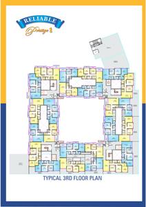 Image of 690 Sq.ft 1 BHK Apartment / Flat for sale in Reliable Prestige 2, Nalasopara East, Nala Sopara for Rs. 3500000