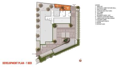 Image of 850 Sq.ft 2 BHK Apartment / Flat for sale in Lodha Majiwada Tower 1, Thane West, Thane for Rs. 12800000
