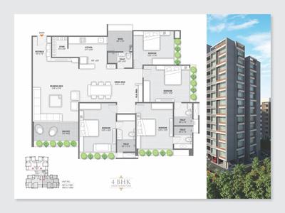 Image of 2900 Sq.ft 4 BHK Apartment / Flat for sale in Balmukund Lavish, Kudasan, Gandhinagar for Rs. 22500000