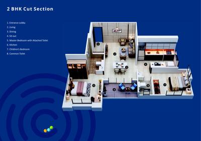Image of 1050 Sq.ft 2 BHK Apartment / Flat for sale in Venkatesh Viom, Kothrud, Pune for Rs. 14900000