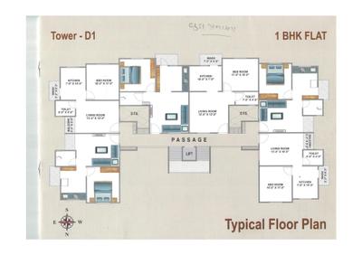 Image of 550 Sq.ft 1 BHK Apartment / Flat for sale in Maa Omkar Residency, Koyali, Vadodara for Rs. 1750000