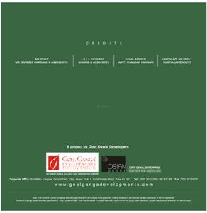 Image of 1000 Sq.ft 2 BHK Apartment / Flat for sale in Annexe Ganga Osian Meadows, Thergaon, Pune for Rs. 7000000