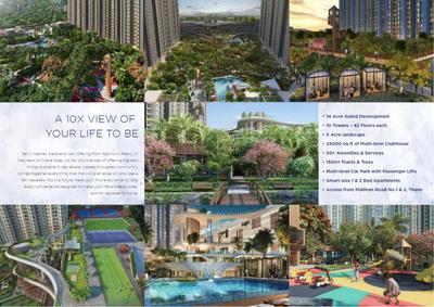 Image of 646 Sq.ft 2 BHK Apartment / Flat for sale in Raymond Ten X Habitat Raymond Realty Tower H, Thane West, Thane for Rs. 18000000