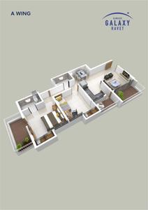 Image of 1020 Sq.ft 2 BHK Apartment / Flat for sale in Gawade Galaxy, Ravet, Pune for Rs. 7200000