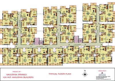 Image of 1330 Sq.ft 3 BHK Apartment / Flat for sale in Vasudha Springs, K R Puram, Bengaluru for Rs. 9700000
