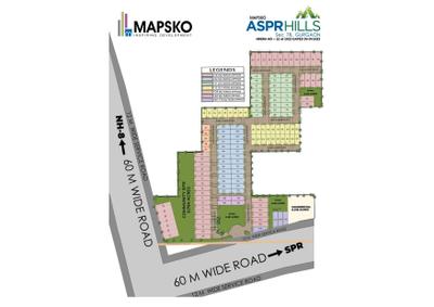 Image of 115 Sq.ft Residential Plot / Land for sale in Mapsko Aspr Hills, Sector 78, Gurgaon for Rs. 28200000