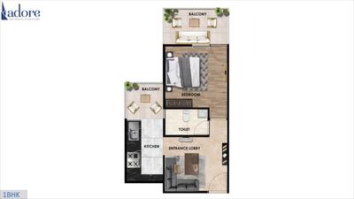 Image of 1200 Sq.ft 3 BHK Apartment / Flat for sale in Adore Prosperity Homes, Sector 86, Faridabad for Rs. 6000000