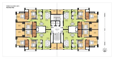 Image of 964 Sq.ft 3 BHK Apartment / Flat for sale in Pyramid City 2, Jamtha, Nagpur for Rs. 5500000