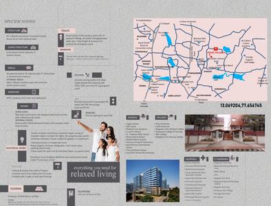 Image of 895 Sq.ft 2 BHK Apartment / Flat for sale in Diamond Pearl Palaces, Visthar, Bengaluru for Rs. 4700000