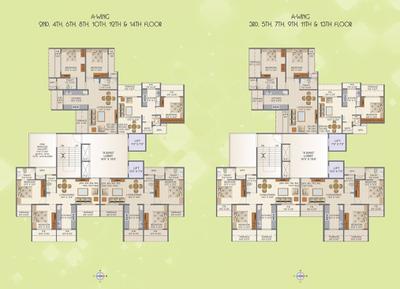 Image of 1060 Sq.ft 2 BHK Apartment / Flat for sale in Kamdhenu Aura, Taloja, Navi Mumbai for Rs. 7300000
