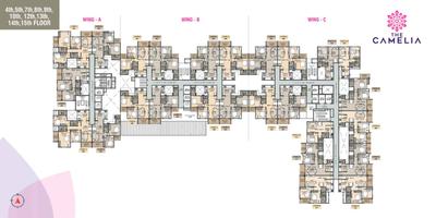 Image of 1092 Sq.ft 2 BHK Apartment / Flat for sale in Akanksha The Camelia, Wakad, Pune for Rs. 6000000