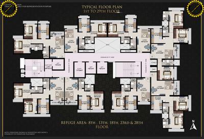 Image of 685 Sq.ft 1 BHK Apartment / Flat for sale in Om Swayambhu Siddhivinayak Balaji Residency 2, Thakurli, Thane for Rs. 5100000