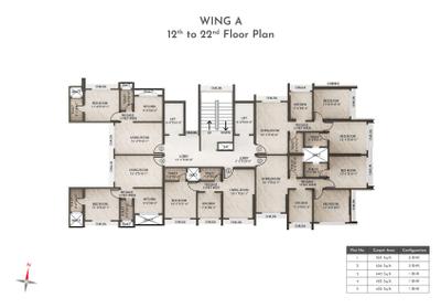 Image of 650 Sq.ft 1 BHK Apartment / Flat for sale in Nirmiti Seasons, Mulund East, Mumbai for Rs. 15459500