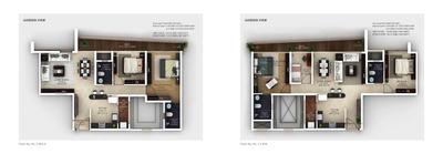 Image of 980 Sq.ft 2 BHK Apartment / Flat for sale in Amanora Gold Towers 44 45 And 46, Hadapsar, Pune for Rs. 12100000