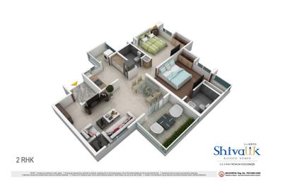 Image of 1235 Sq.ft 2 BHK Apartment / Flat for sale in Saarrthi Shivalik, Kothrud, Pune for Rs. 17000000