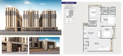 Image of 1200 Sq.ft 3 BHK Apartment / Flat for sale in Dhruv Maruti Infinity, Chhani, Vadodara for Rs. 6900000