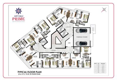 Image of 430 Sq.ft 1 BHK Apartment / Flat for sale in Adishakti CHS Adityaraj Prime , Vikhroli East, Mumbai for Rs. 7000000