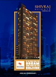 Image of 550 Sq.ft 1 BHK Apartment / Flat for sale in Shivraj Heights A And B Wing, Kandivali West, Mumbai for Rs. 7800000