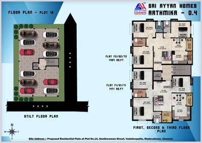 Image of 977 Sq.ft 2 BHK Apartment / Flat for sale in Ayyan Aathmika by Sri Ayyan Homes, Kovilambakkam, Chennai for Rs. 8500000