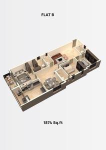 Image of 1877 Sq.ft 3 BHK Apartment / Flat for sale in Salma Panache Residences, Kilpauk, Chennai for Rs. 35663000
