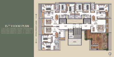 Image of 1900 Sq.ft 3 BHK Apartment / Flat for sale in H Rishabraj Mangal Varsha, Santacruz West, Mumbai for Rs. 92500000