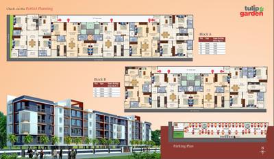 Image of 1190 Sq.ft 3 BHK Apartment / Flat for sale in Tulip Garden, Brijeshwari Annexe, Indore for Rs. 11000000