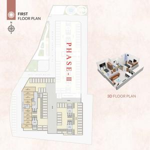 Image of 700 Sq.ft 2 BHK Apartment / Flat for sale in Aatman Anjani Nandan Town, Shakti Nagar, Surat for Rs. 4300000