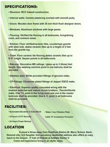 Image of 741 Sq.ft 2 BHK Apartment / Flat for sale in Gokul Titan, South Dum Dum, Kolkata for Rs. 4200000