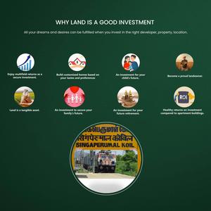 Image of 900 Sq.ft Residential Plot / Land for sale in StepsStone Srinivasa Palms, Singaperumal Koil, Chennai for Rs. 3000000