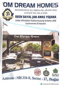 Image of 110 Sq.ft Residential Plot / Land for sale in OM Shiva Dream Homes, Jhajjarrural, Jhajjar for Rs. 6050000