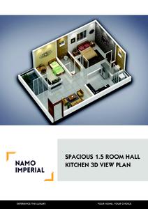 Image of 596 Sq.ft 1 BHK Apartment / Flat for sale in Namo Imperial, Lohegaon, Pune for Rs. 4000000