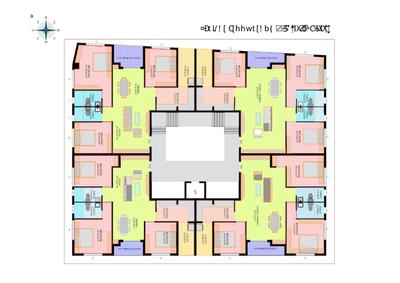 Image of 1910 Sq.ft 4 BHK Apartment / Flat for sale in Loyala Royal Residency, Pundag, Ranchi for Rs. 8600000