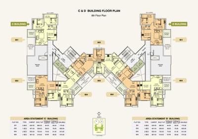 Image of 990 Sq.ft 2 BHK Apartment / Flat for sale in Karan Rhea, Wadgaon Sheri, Pune for Rs. 7600000