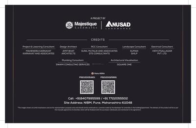 Image of 1256 Sq.ft 2 BHK Apartment / Flat for sale in Majestique Ephelia, Kondhwa, Pune for Rs. 9700000